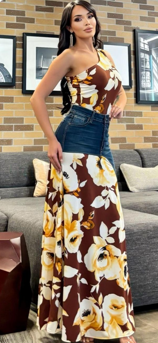 Florar Skirt Set